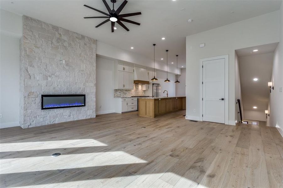 2nd floor Living, Dining  and kitchen have 12 foot ceilings