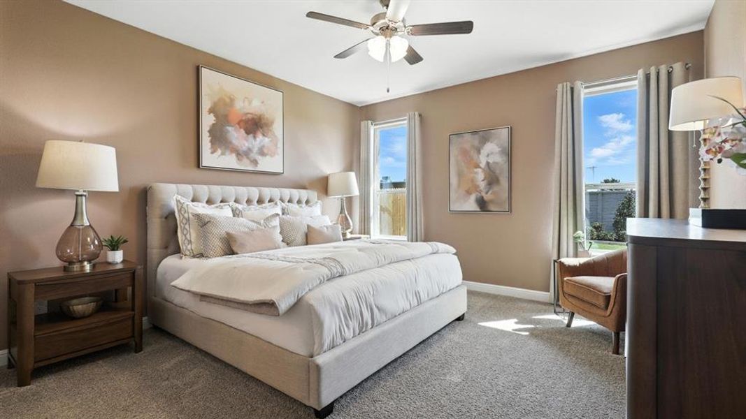 Furnished interior view inside a new home in Bella Vista, Granbury (Image 32).