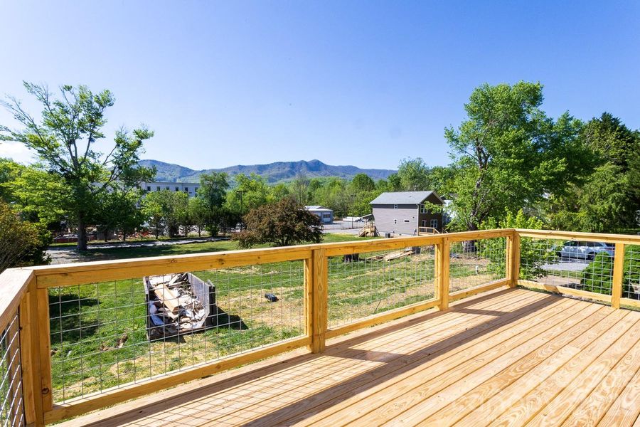 Just some of the beautiful long range Swannanoa Mountain range from back deck.