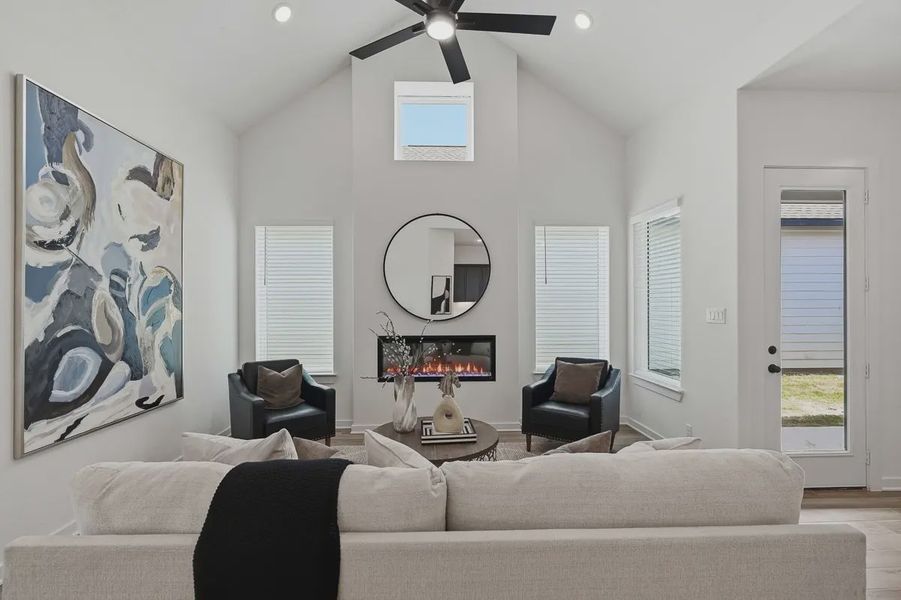 Furnished interior view inside a new home in The Crossvine, Schertz (Image 14).