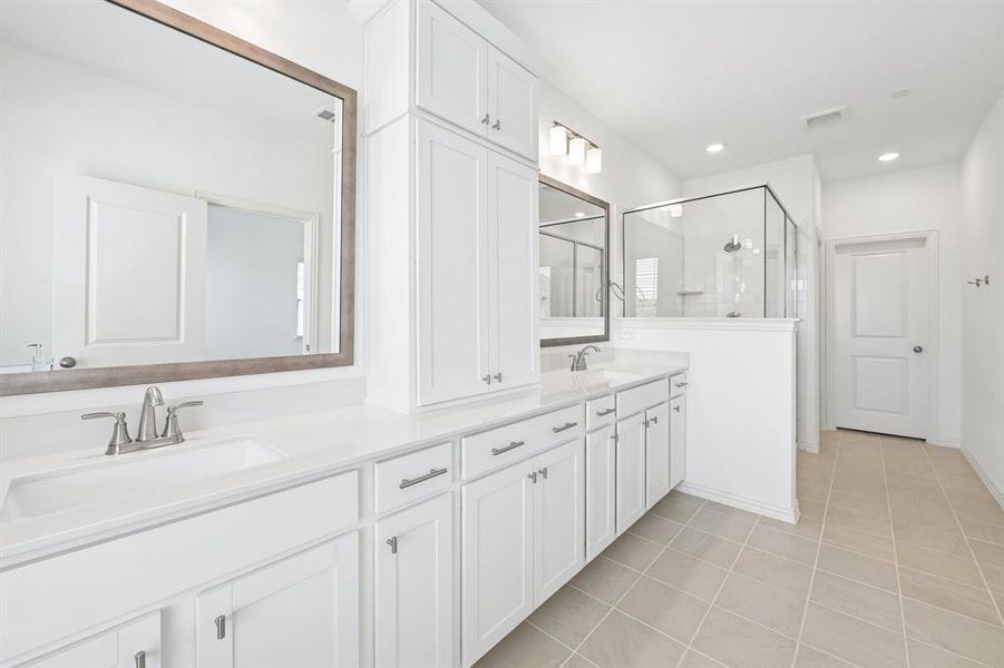 Your new owner's suite comes complete with fantastic storage space, an oversized walk in shower and dream closets!