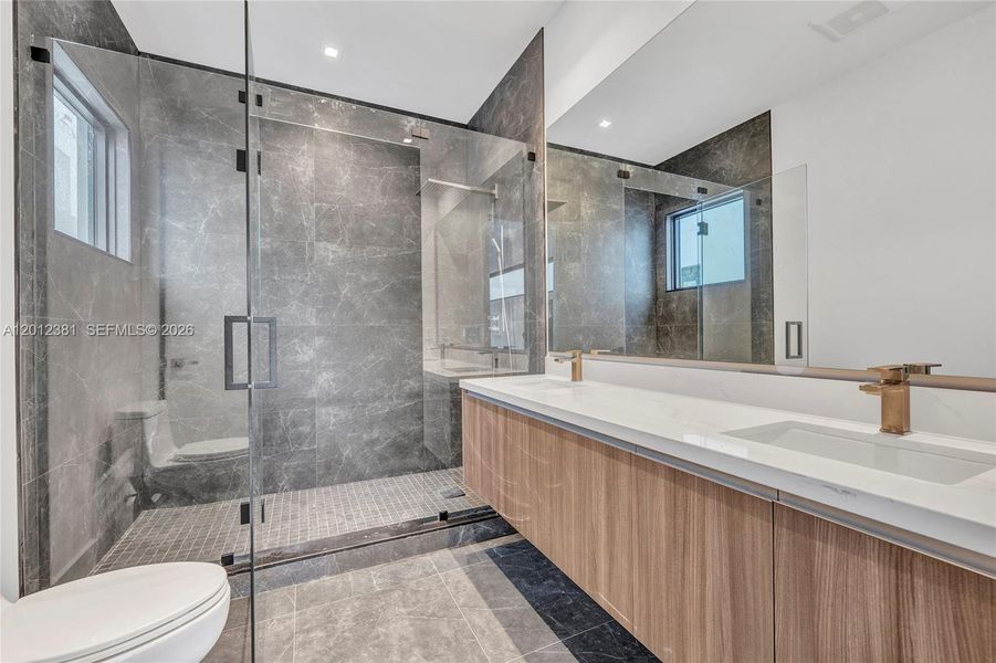 Furnished interior view inside a new home in , Miami (Image 10).