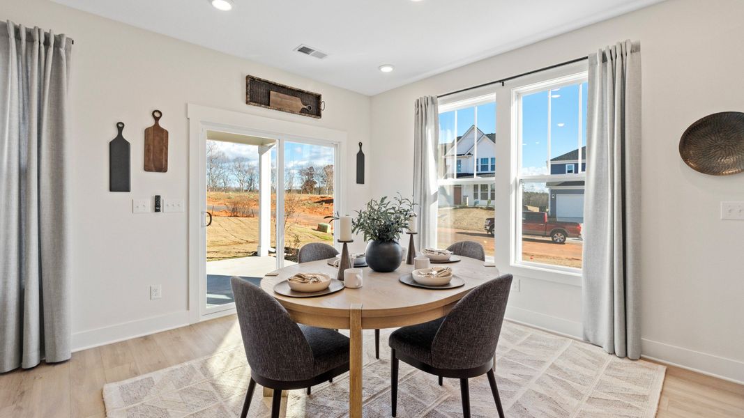 Breakfast Room of The Middleton Design by DRB Homes