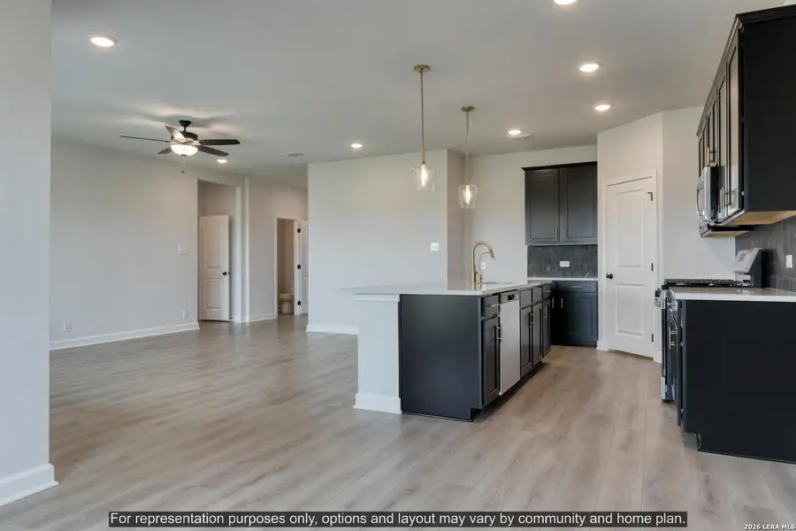 Furnished interior view inside a new home in Cordova Trails, Seguin (Image 4).