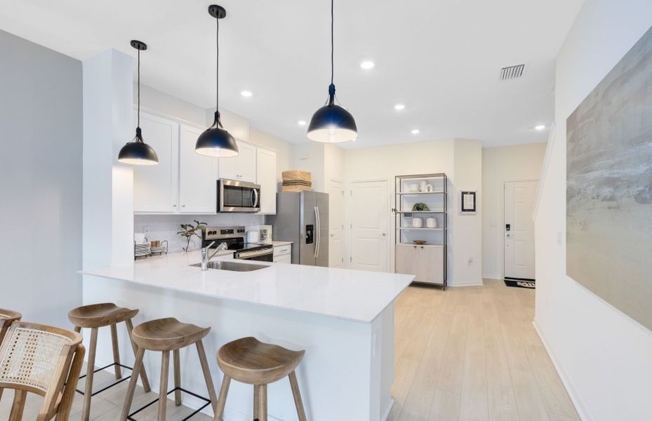 Furnished interior view inside a new home in Harbor Square, Palm Bay (Image 15).