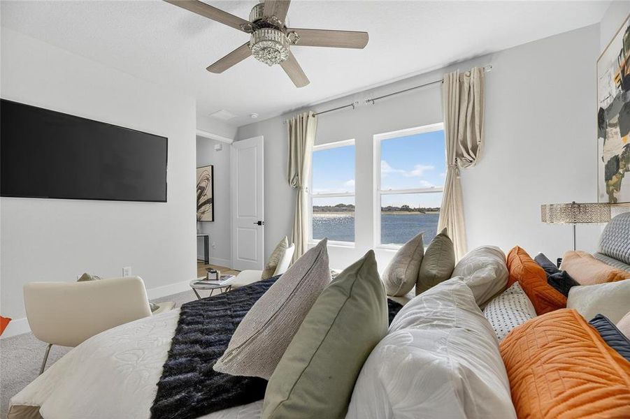 Furnished interior view inside a new home in The Peninsula at Rhodine Lake, Riverview (Image 40).