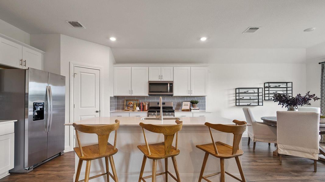 Furnished interior view inside a new home in Railhead, Cedar Creek (Image 20).
