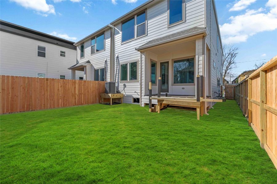Exterior details and patio area of a home in , Houston (Image 4). Exterior details and patio area of a home in , Houston (Image 4).