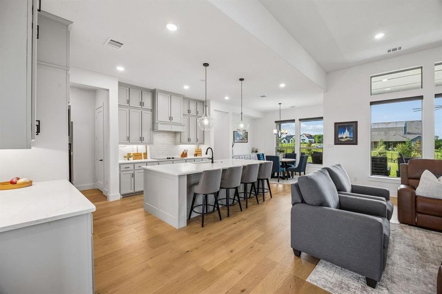 Open concept living.