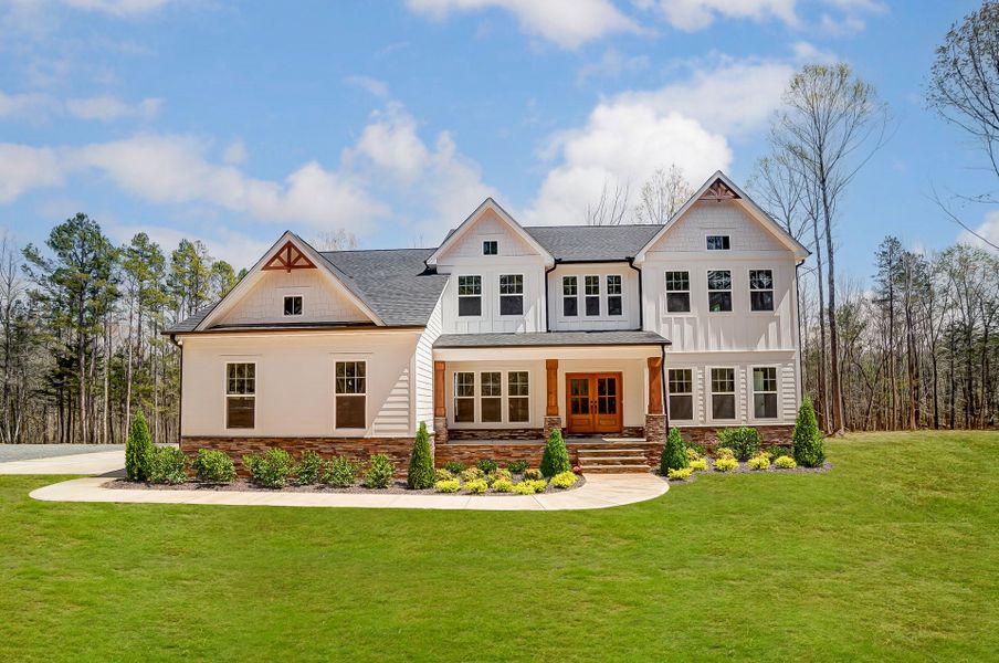 Representative exterior photo of a completed home built from the Lexington II by Caruso Homes in Rolling Meadows, Mooresville, NC (Image 31).