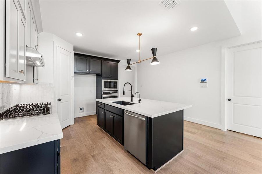 Furnished interior view inside a new home in Cross Creek Ranch 45' 70', Fulshear (Image 8).