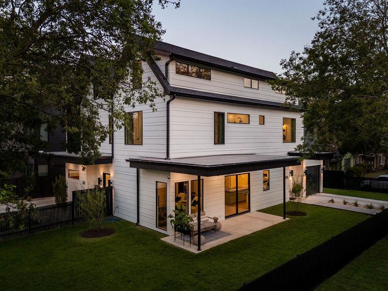 Exterior details and patio area of a home in , Austin (Image 29).