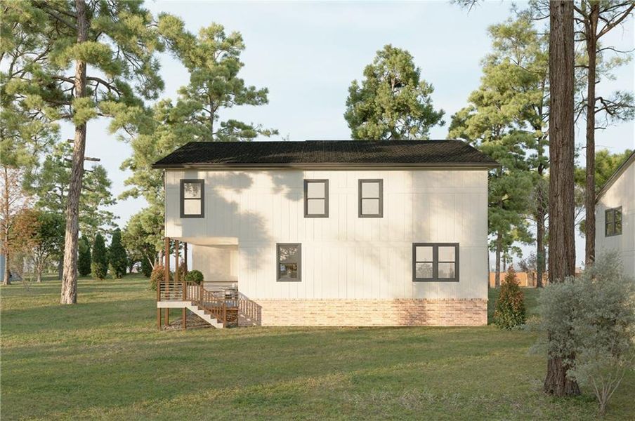 Front exterior of a new home in , Decatur, GA, highlighting curb appeal (Image 1). Front exterior of a new home in , Decatur, GA, highlighting curb appeal (Image 1).
