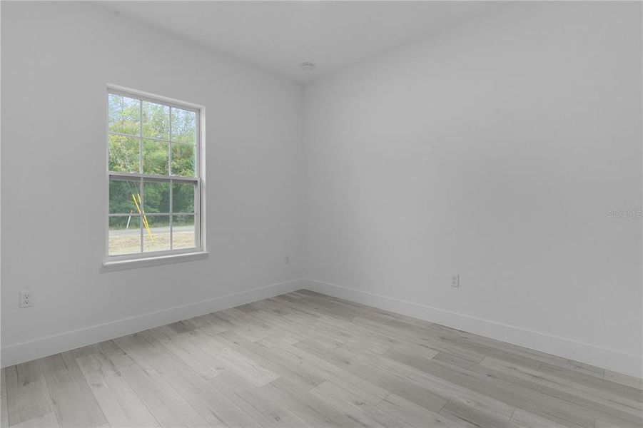 Bedroom 2 with window on the front of the house