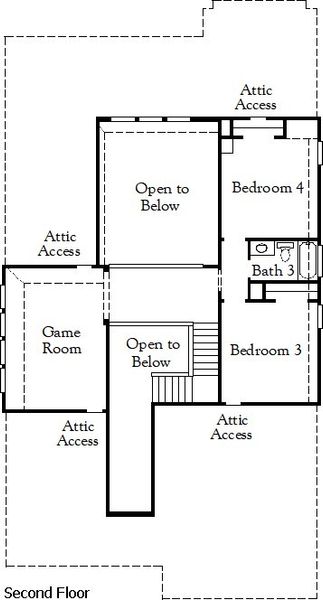 2D floor plan layout of this home in The Grove at Blackhawk, Pflugerville, TX (Image 5). 2D floor plan layout of this home in The Grove at Blackhawk, Pflugerville, TX (Image 5).