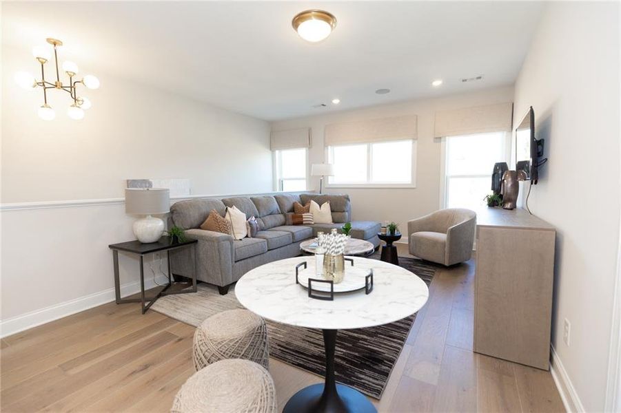 Furnished interior view inside a new home in Aberdeen, Hoschton (Image 70).