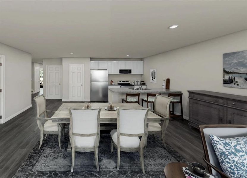 Furnished interior view inside a new home in Still Water Lake, Godley (Image 16).