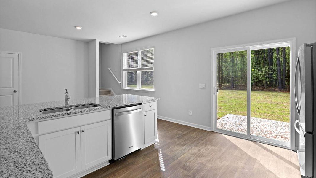 Representative furnished interior of a home built from the BRANDON by D.R. Horton in Rivers Reach, Yemassee (Image 7).
