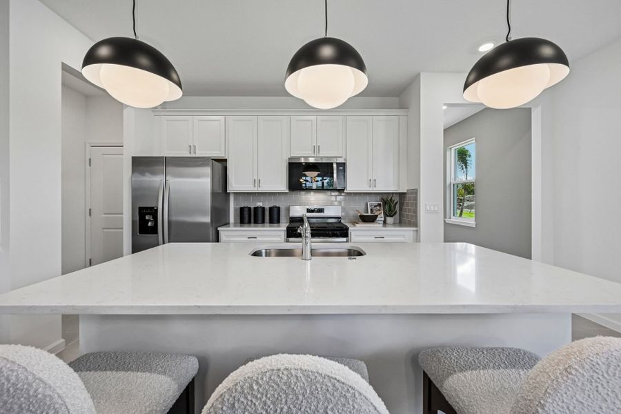 Furnished interior view inside a new home in Harbor Isle, Vero Beach (Image 17).