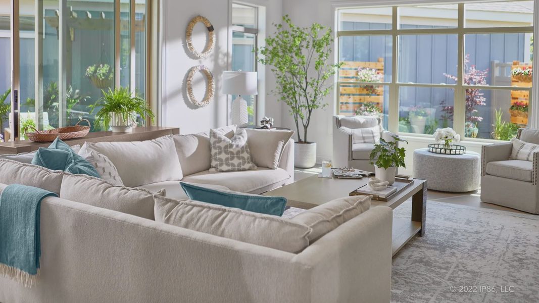 Representative furnished interior of a home built from the Provenance by Epcon Communities in The Courtyards at Bailey Farms, Dacula (Image 9).