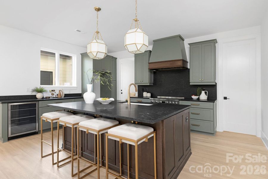 Furnished interior view inside a new home in , Charlotte (Image 18).