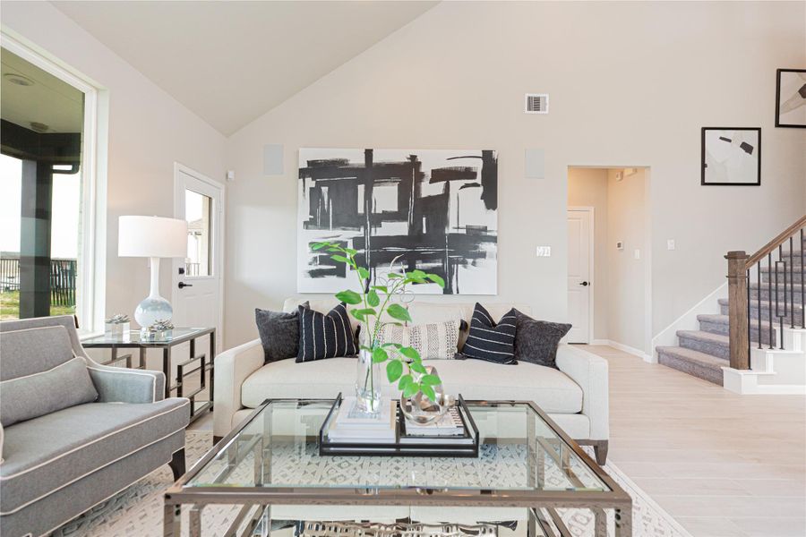 Furnished interior view inside a new home in , Conroe (Image 9).