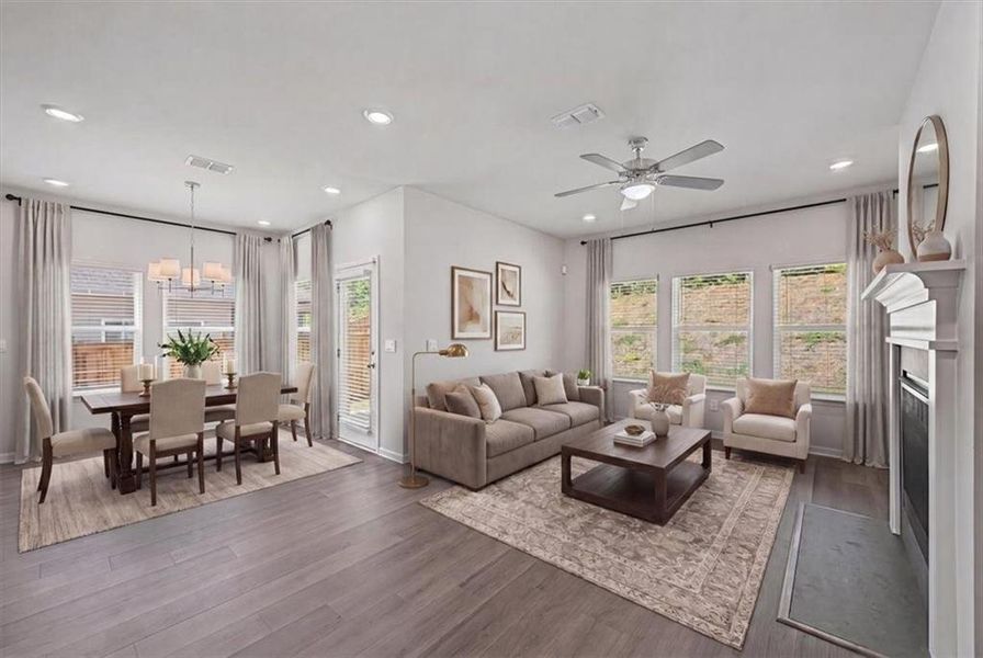 Furnished interior view inside a new home in , Canton (Image 7). Furnished interior view inside a new home in , Canton (Image 7).