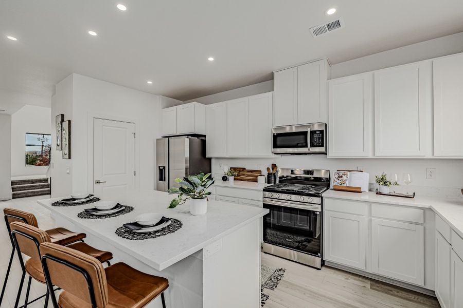 Furnished interior view inside a new home in The Hub at Virginia Village, Denver (Image 8).