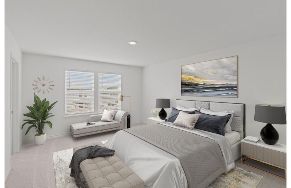 Representative furnished interior of a home built from the Sandalwood by Centex in Davis Ranch, San Antonio (Image 8).