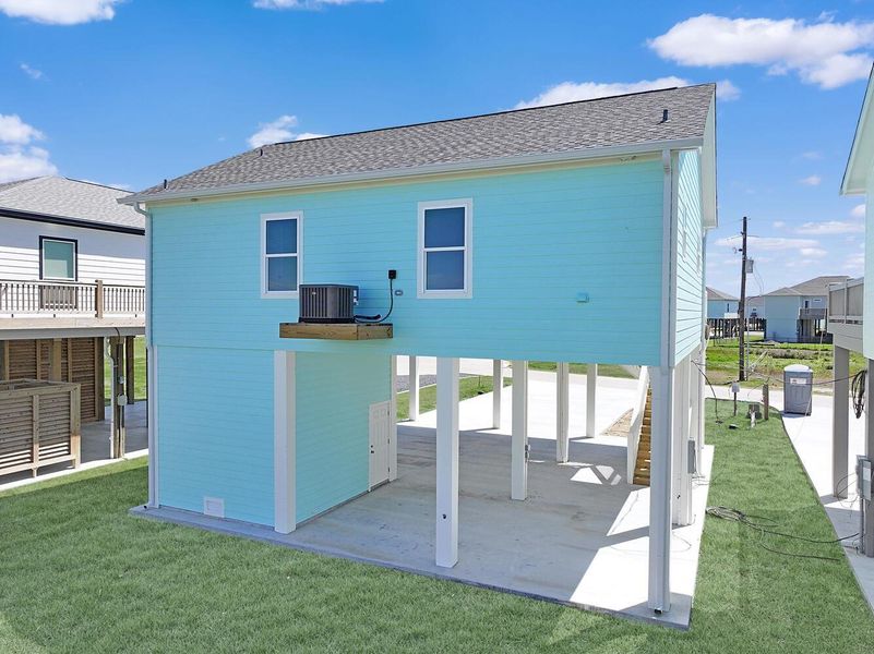 Exterior details and patio area of a home in , Bolivar Peninsula (Image 17). Exterior details and patio area of a home in , Bolivar Peninsula (Image 17).