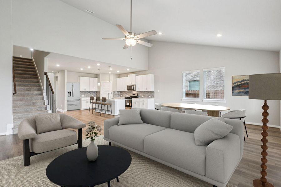 Photo is not of the actual home, but is an inspirational photo of builder’s model home and may depict options, furnishings, and/or decorator features that are not included