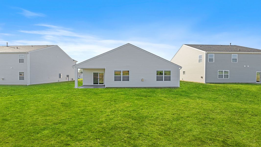 Exterior details and patio area of a home in Foxbank, Gray Court (Image 3).