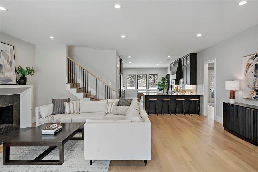 Living room looking from from entry