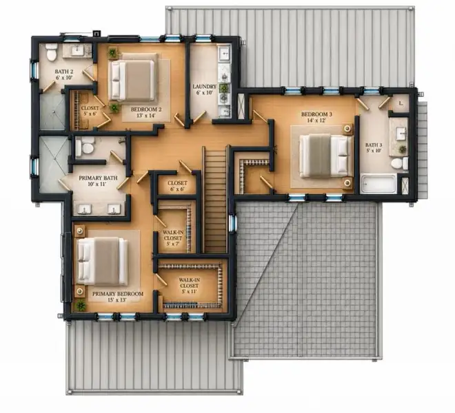 2D floor plan layout of this home in , Atlanta, GA (Image 4). 2D floor plan layout of this home in , Atlanta, GA (Image 4).