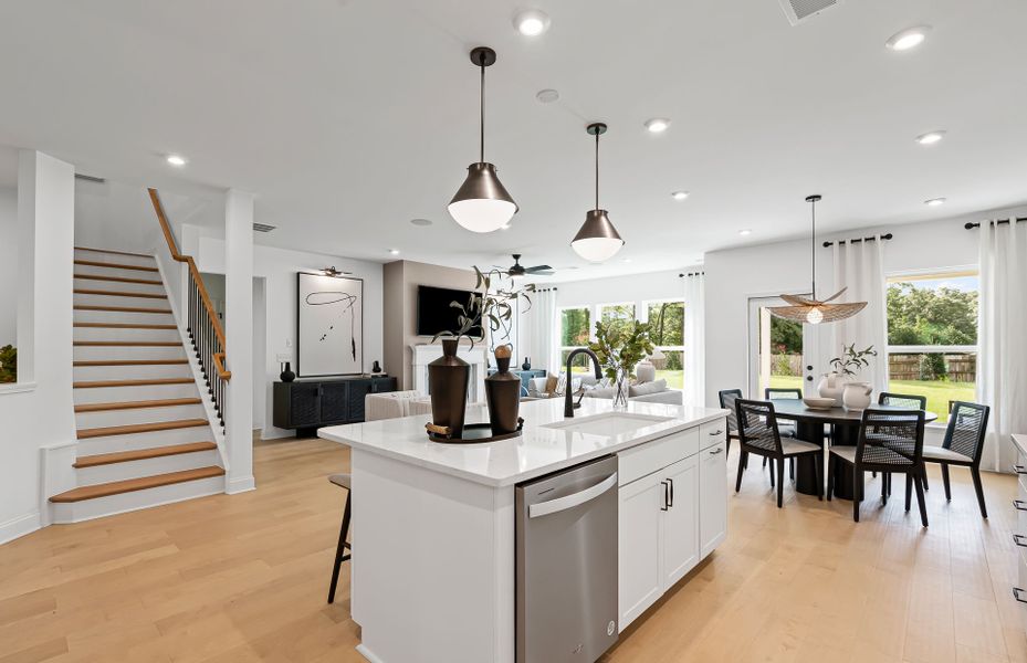 Furnished interior view inside a new home in Reunion, Flowery Branch (Image 4).