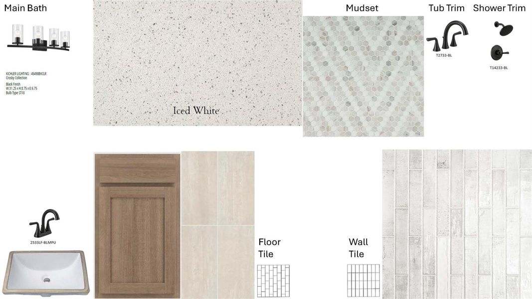 Main Bath Selections