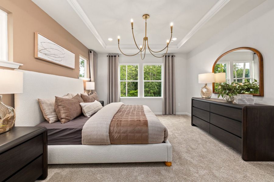 Representative furnished interior of a home built from the Kirby by Pulte Homes in Henley Village, Burlington (Image 14). Representative furnished interior of a home built from the Kirby by Pulte Homes in Henley Village, Burlington (Image 14).