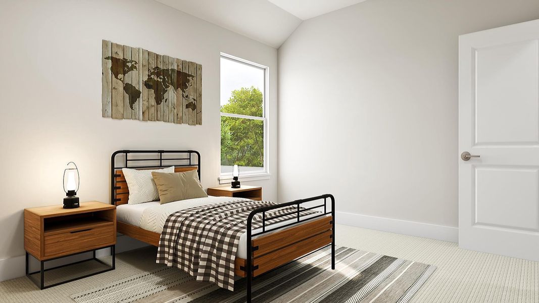 Representative furnished interior of a home built from the Bluebonnet by Tri Pointe Homes in Terrace Collection at Harvest, Argyle (Image 15).