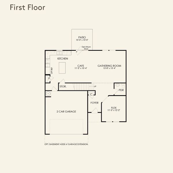 2D floor plan layout for the Rosella by Centex in Elmwood Park, Athens, GA (Image 3). 2D floor plan layout for the Rosella by Centex in Elmwood Park, Athens, GA (Image 3).