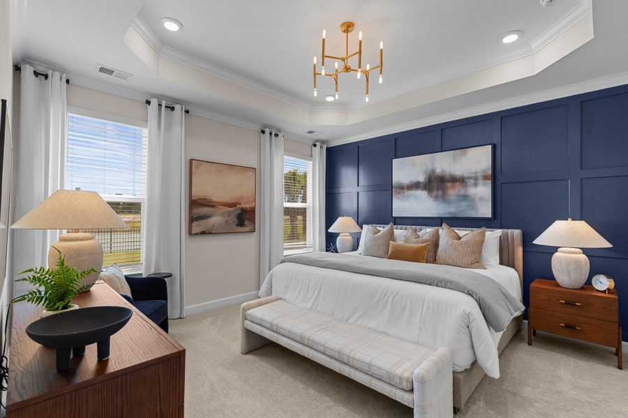 Representative furnished interior of a home built from the The Hibiscus by Chesapeake Homes in Coastal Club of the Carolinas, Calabash (Image 55).
