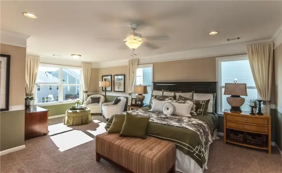 Furnished interior view inside a new home in Sierra Creek, Hoschton (Image 17).