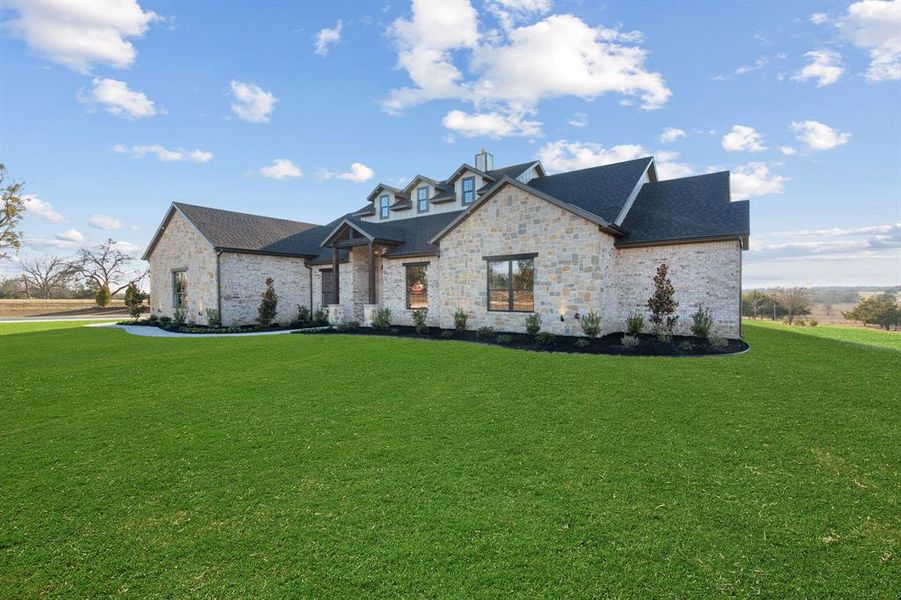 Front exterior of a new home in , Farmersville, TX, highlighting curb appeal (Image 24).