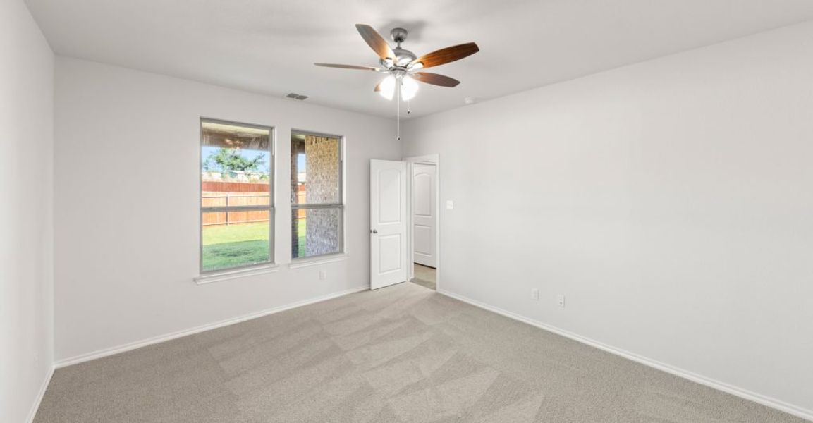 Representative exterior photo of a completed home built from the Raleigh by Impression Homes in Keeneland, Aubrey, TX (Image 13). Representative exterior photo of a completed home built from the Raleigh by Impression Homes in Keeneland, Aubrey, TX (Image 13).