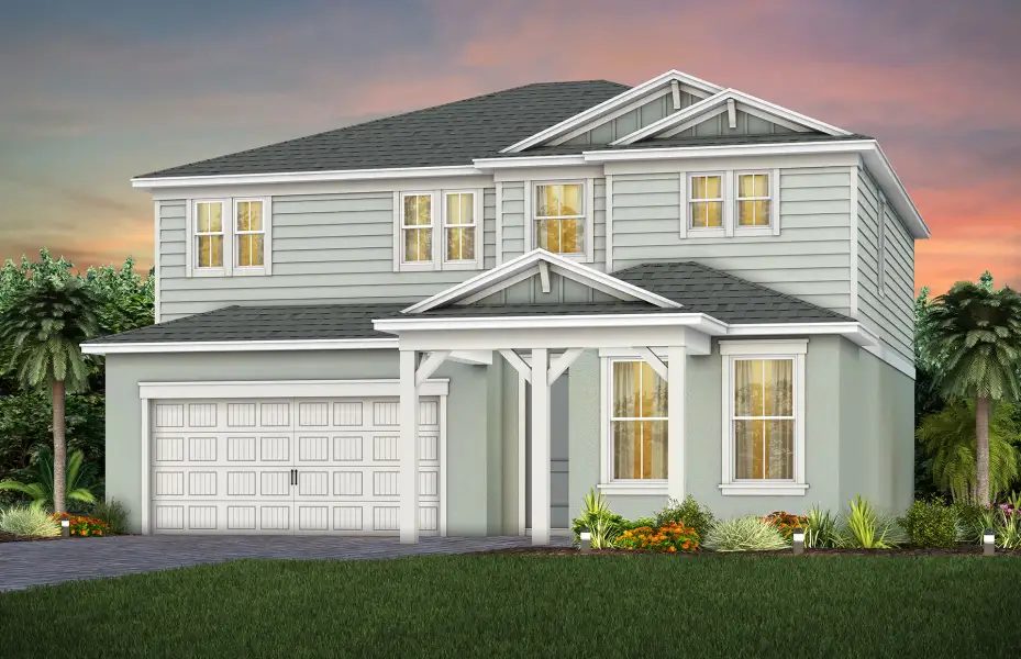 Representative exterior photo of a completed home built from the Imperial by Pulte Homes in Waypointe, Port Orange, FL (Image 19).