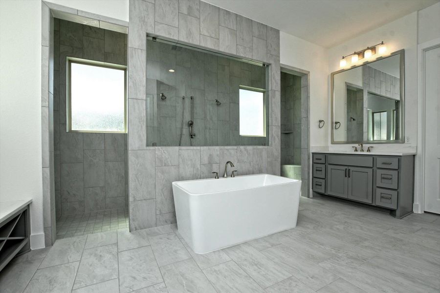 Furnished interior view inside a new home in ClearWater Ranch, Liberty Hill (Image 23). Furnished interior view inside a new home in ClearWater Ranch, Liberty Hill (Image 23).