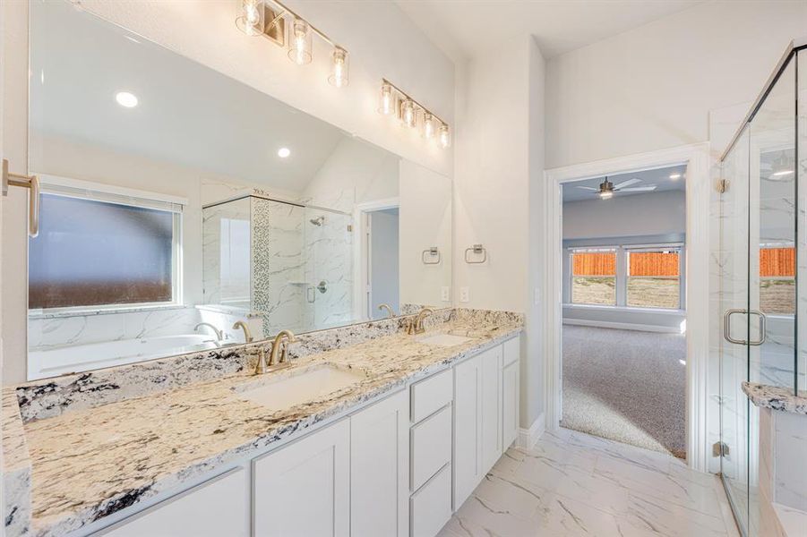 Furnished interior view inside a new home in The Lakes at Parks of Aledo, Aledo (Image 17).