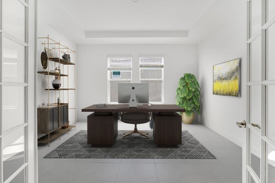 Representative furnished interior of a home built from the Saint Clair by Taylor Morrison in Harvest at Ovation, Winter Garden (Image 6).