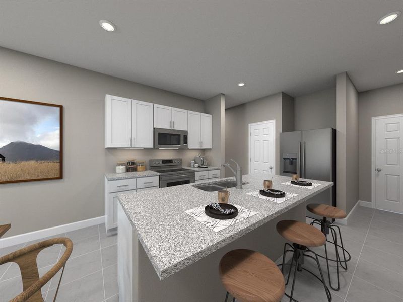 Furnished interior view inside a new home in Magnolia Bay - Premier Series, Nokomis (Image 12).
