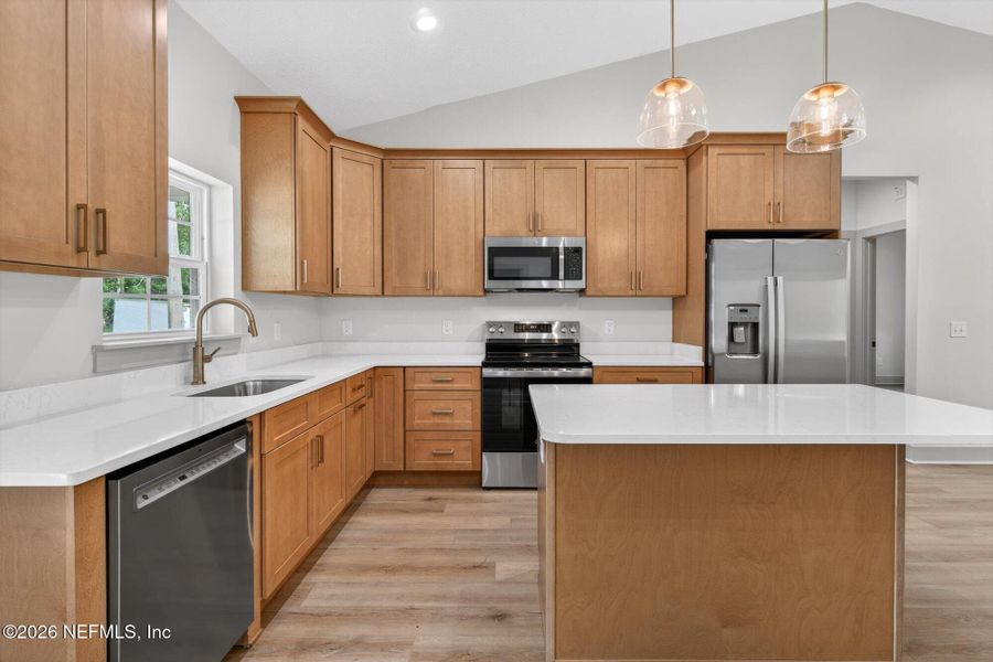 Furnished interior view inside a new home in , San Mateo (Image 6).