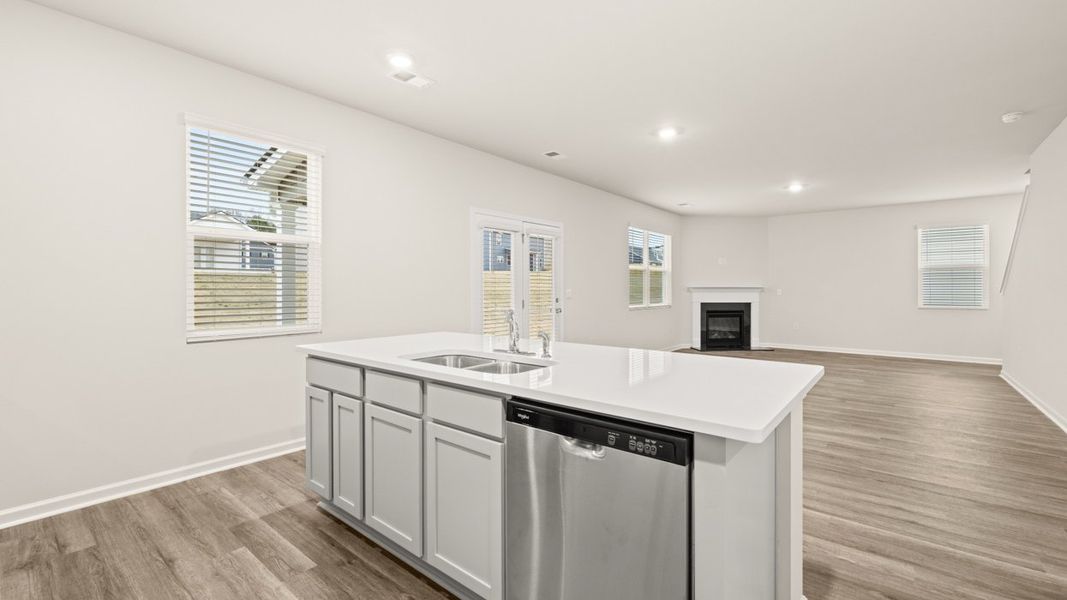 Representative furnished interior of a home built from the Galen by D.R. Horton in Champion's Run, Lithonia (Image 7).